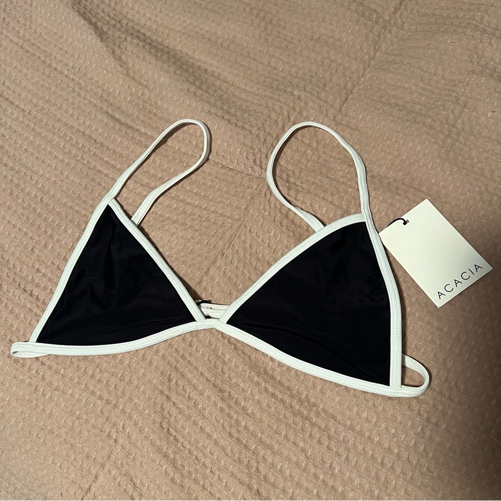 acacia baja piped top in ash S bnwt